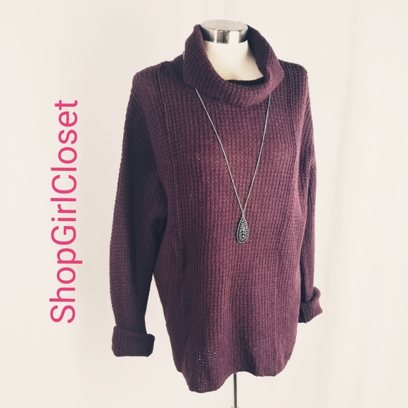 💥Just In💥Free People Burgandy Sweater...Sz M